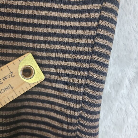 Pom Pom Frank Owen Vintage Sweater Wool Leather Batwing Sleeve Brown‎ Black Sz S - Picture 10 of 15